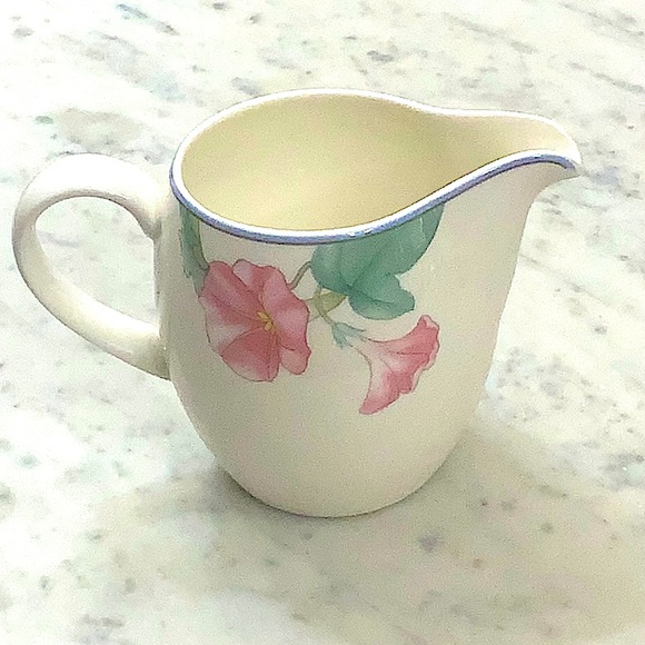 MIKASA SPRING LEGACY CREAMER & SUGAR BOWL & LID SET VINTAGE - Picture 6 of 11